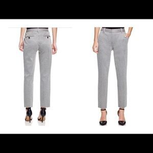Theory Treeca CL houndstooth ankle pants sz 4 excellent condition